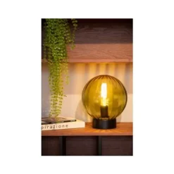 Lucide MONSARAZ Tafellamp-Groen-Ø25-1xE27-40W-Glas Outlet