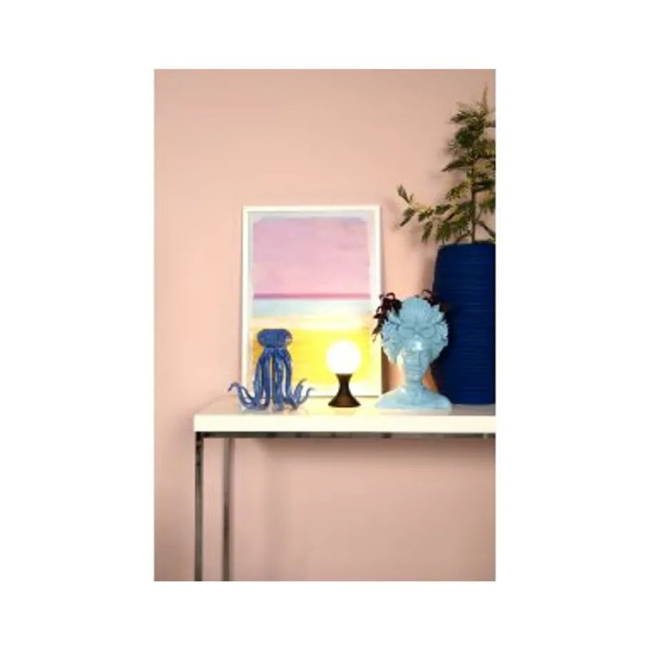 Lucide MOYA Tafellamp-Zwart-Ø12-1xG9-3W-Glas Best