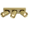 Lucide NIGEL - Plafondspot - LED Dim to warm - GU10 - 3x5W 2200K/3000K - Mat Goud / Messing New