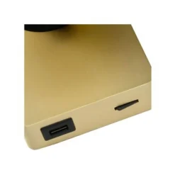 Lucide NIGEL - Wandspot - LED - GU10 - 1x5W 3000K - Met USB oplaadpunt - Mat Goud / Messing Best