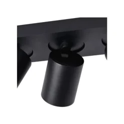 Lucide NIGEL Plafondspot 3xGU10/5W DTW Zwart New