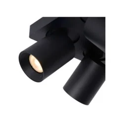 Lucide NIGEL Plafondspot 4xGU10/5W DTW Zwart Discount