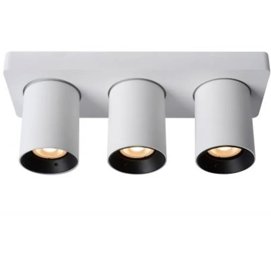 Lucide NIGEL Plafondspot 3xGU10/5W DTW Wit New