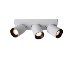 Lucide NIGEL Plafondspot 3xGU10/5W DTW Wit New