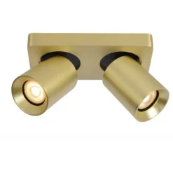 Lucide NIGEL Plafondspot messing - 2xGU10/5W dim to warm Online