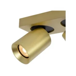 Lucide NIGEL Plafondspot messing - 2xGU10/5W dim to warm Online