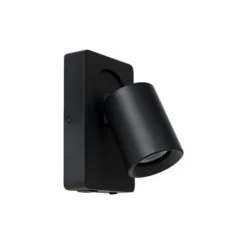 Lucide NIGEL Wandspot 1xGU10/5W + USB Zwart Hot