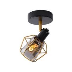 Lucide NILA - Plafondspot - 1xE14 - Zwart Discount