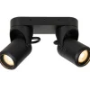 Lucide NIORT Plafondspot Buiten-Zwart-2xGU10-6W-IP44 Outlet