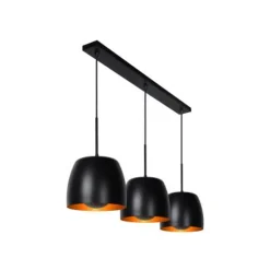 Lucide NOLAN - Hanglamp - 3xE27 - Zwart Discount