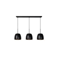 Lucide NOLAN - Hanglamp - 3xE27 - Zwart Discount