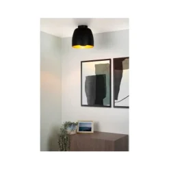 Lucide NOLAN - Plafonnière - Ø 24 cm - 1xE27 - Zwart Best