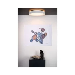 Lucide NURIA - Plafonnière - Ø 40 cm - LED Dimb. - 1x24W 2700K - 3 StepDim - Wit Discount