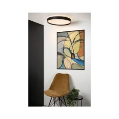 Lucide NURIA - Plafonnière - Ø 50 cm - LED Dimb. - 1x36W 2700K - 3 StepDim - Zwart Best