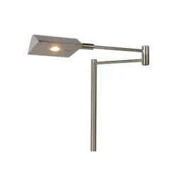 Lucide NUVOLA - Bureaulamp - Ø 20 cm - LED Dimb. - 1x9W 3000K - Mat chroom