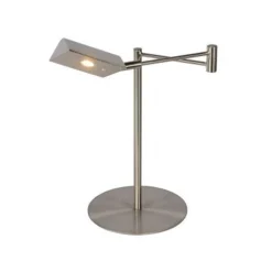 Lucide NUVOLA - Bureaulamp - Ø 20 cm - LED Dimb. - 1x9W 3000K - Mat chroom