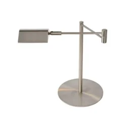 Lucide NUVOLA - Bureaulamp - Ø 20 cm - LED Dimb. - 1x9W 3000K - Mat chroom