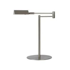 Lucide NUVOLA - Bureaulamp - Ø 20 cm - LED Dimb. - 1x9W 3000K - Mat chroom