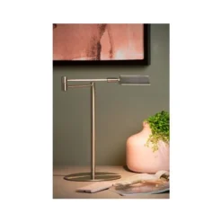 Lucide NUVOLA - Bureaulamp - Ø 20 cm - LED Dimb. - 1x9W 3000K - Mat chroom