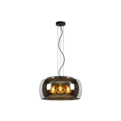 Lucide OLIVIA Hanglamp-Fumé-Ø50-3xE27-40W-Glas Online