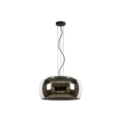Lucide OLIVIA Hanglamp-Fumé-Ø50-3xE27-40W-Glas Online