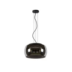 Lucide OLIVIA Hanglamp-Fumé-Ø40-3xE27-40W-Glas Sale