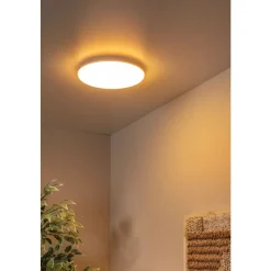 Lucide OLSON - Plafonnière - Ø 29 cm - LED Dimb. - CCT - 1x24W 3000K/6500K - Opaal Discount