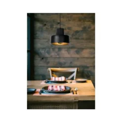 Lucide OPHELIA - Hanglamp - Ø 20 cm - 1xE27 - Zwart New