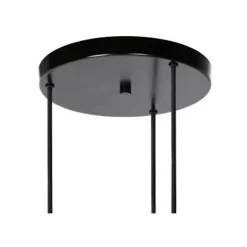 Lucide ORLANDO Hanglamp 3xE27/60W Zwart/Smoke glas Best