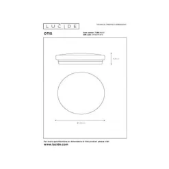Lucide OTIS Plafondlicht LED 14W Ø26cm 910LM