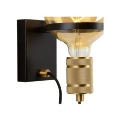 Lucide OTTELIEN - Wandlamp - Ø 17,7 cm - 1xE27 - Zwart New