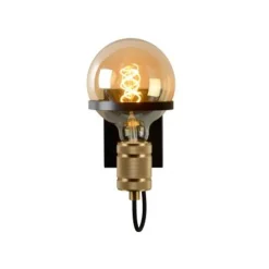Lucide OTTELIEN - Wandlamp - Ø 17,7 cm - 1xE27 - Zwart New