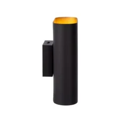 Lucide OVALIS - Wandlamp - 2xE14 - Zwart Hot