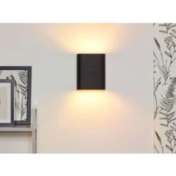 Lucide OVALIS - Wandlamp - 2xE14 - Zwart Hot