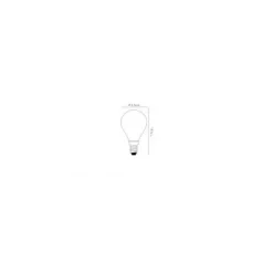 Lucide P45 - Filament lamp - Ø 4,5 cm - LED Dimb. - E14 - 1x4W 2700K - Transparant Clearance