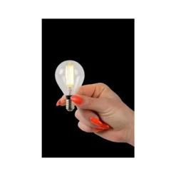 Lucide P45 - Filament lamp - Ø 4,5 cm - LED Dimb. - E14 - 1x4W 2700K - Transparant Clearance
