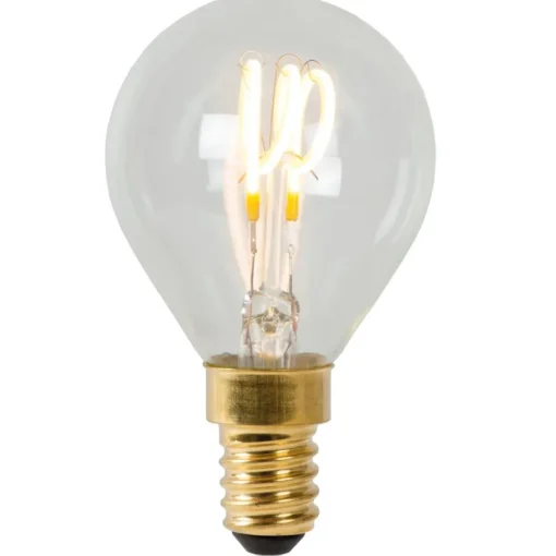 Lucide P45 Fil. lamp-Transp.-LED Dimb.-1xE14-3W-2700K Best