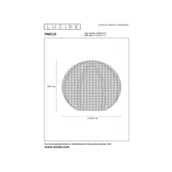Lucide PAOLO - Tafellamp - Ø 14,5 cm - 1xG9 - Wit Clearance