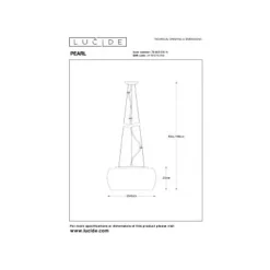Lucide PEARL - Hanglamp - Ø 40 cm - 5xG9 - Chroom Best