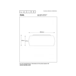Lucide PEARL - Plafonnière - Ø 50 cm - 6xG9 - Chroom Discount