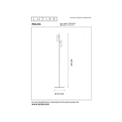 Lucide PHILON - Leeslamp - Ø 23 cm - LED Dimb. - 2x4,5W 3000K - Zwart Clearance