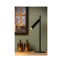 Lucide PHILON - Tafellamp - Ø 13 cm - LED Dimb. - 1x4,5W 3000K - Zwart Best