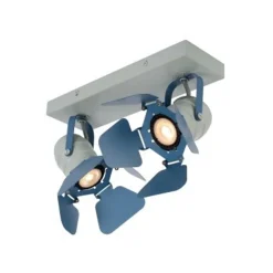 Lucide PICTO - Plafondspot Kinderkamer - 2xGU10 - Blauw Discount