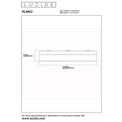 Lucide PLANO - Plafonnière Binnen/Buiten - Ø 28 cm - LED Dimb. - CCT - 1x16W 2700K/4000K - IP44 - Opaal New