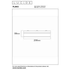 Lucide PLANO - Plafonnière Binnen/Buiten - Ø 23 cm - LED Dimb. - CCT - 1x11W 2700K/4000K - IP44 - Opaal Discount