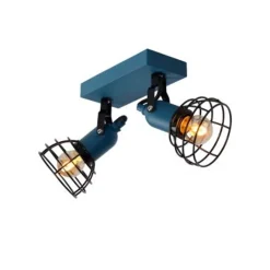 Lucide POLA - Plafondspot Kinderkamer - 2xE27 - Blauw Online