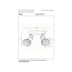 Lucide POLA - Plafondspot Kinderkamer - 2xE27 - Blauw Online