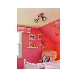 Lucide POLA - Plafondspot Kinderkamer - 2xE27 - Roze