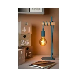 Lucide POLA - Tafellamp Kinderkamer - Ø 15 cm - 1xE27 - Blauw Discount
