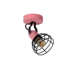 Lucide POLA - Wandspot Kinderkamer - 1xE27 - Roze Hot
